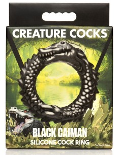 Cockring Black Caiman Noir 2