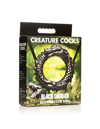Cockring Black Caiman Noir | FetishXplore
