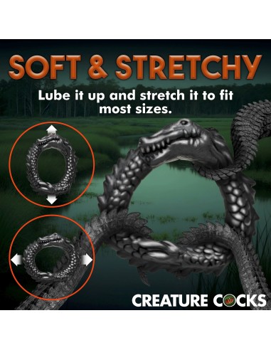 Cockring Black Caiman Noir | FetishXplore