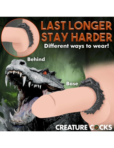 Cockring Black Caiman Noir