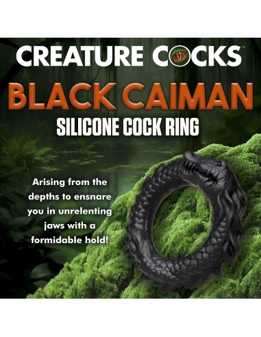 Cockring Black Caiman Noir | FetishXplore