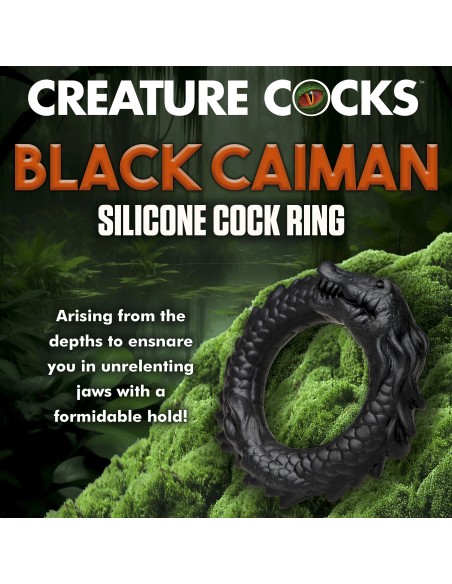 Cockring Black Caiman Noir | FetishXplore