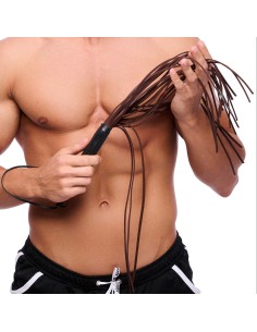Martinet Brins en Cuir Marron 50cm | FetishXplore 2