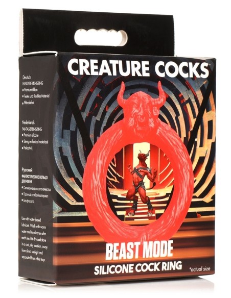 Cockring Beast Mode Rouge 40mm| FetishXplore