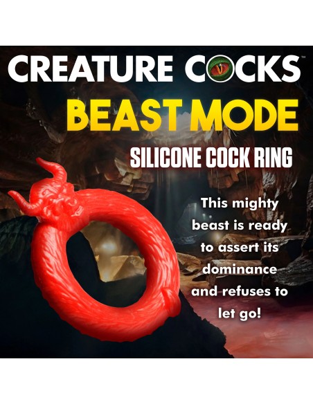 Cockring Beast Mode Rouge 40mm| FetishXplore