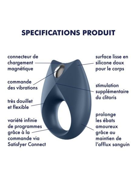 Cockring Connecté Royal One Satisfyer | FetishXplore