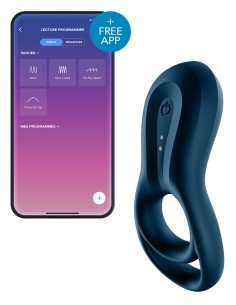 Cockring Vibrant Satisfyer Epic Duo Navy | FetishXplore