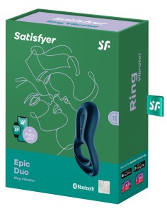 Cockring Vibrant Satisfyer Epic Duo Navy | FetishXplore 2