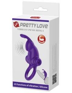 Cockring Rabbit Pretty Love 10 Vibrations Violet | FetishXplore 2