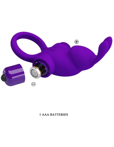 Cockring Rabbit Pretty Love 10 Vibrations Violet | FetishXplore