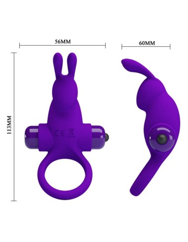 Cockring Rabbit Pretty Love 10 Vibrations Violet | FetishXplore