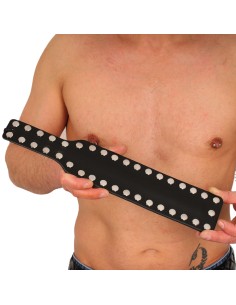 Leather Paddle Long Riv 38cm