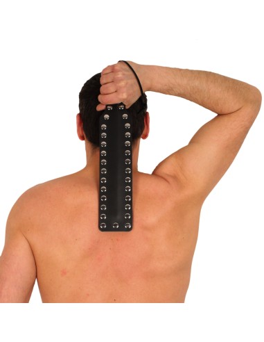 Leather Paddle Long Riv 38cm