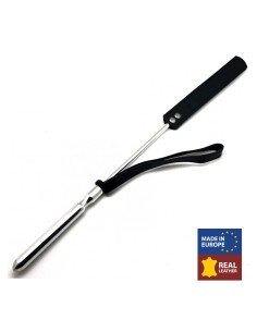 Cravache Alu Cuir 52cm | FetishXplore