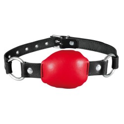 Baillon en Cuir Silence Gag Rouge