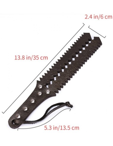 Paddle Simili 6 Lanières Sawtooth 35cm | FetishXplore