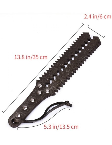 Paddle Simili 6 Lanières Sawtooth 35cm | FetishXplore