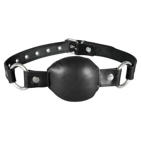 Leather gag SIlence Gag Black