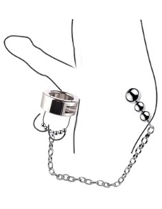 Ballstretcher en métal avec Plug Boules Cbt  36mm 400g | FetishXplore 2