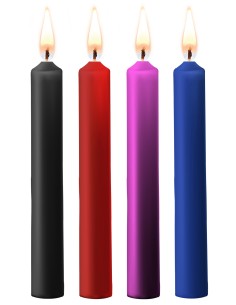 Lot de 4 Mini Bougies SM Wax Multicolore | FetishXplore