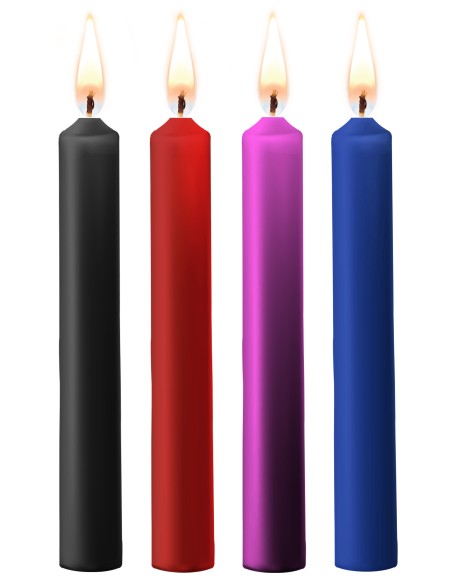 Set of 4 mini candles SM Wax Multicolor