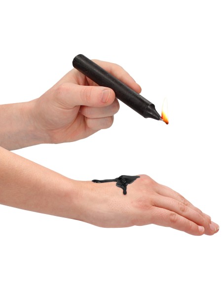 Lot de 4 Mini Bougies SM Wax Noire | FetishXplore