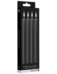 Lot de 4 Bougies SM Teasing Wax Noire | FetishXplore 2