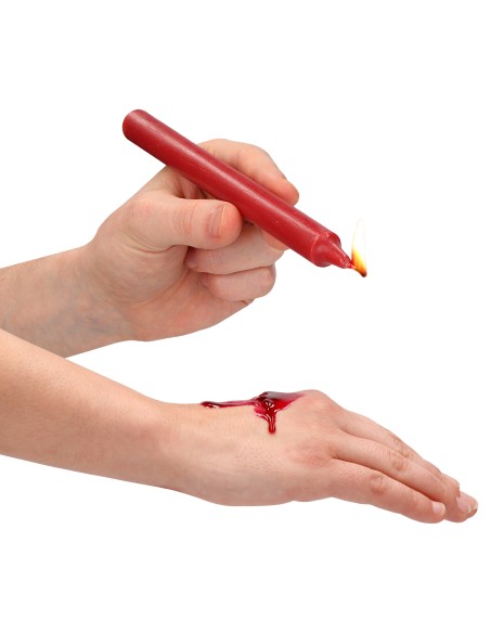 Lot de 4 Bougies Teasing Wax Rouge | FetishXplore