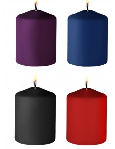 Lot de 4 Bougies Tease Candle Parfums Variés 24g | FetishXplore