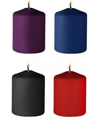 Lot de 4 Bougies Tease Candle Parfums Variés 24g | FetishXplore