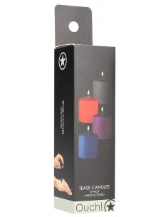 Lot de 4 Bougies Tease Candle Parfums Variés 24g | FetishXplore 2