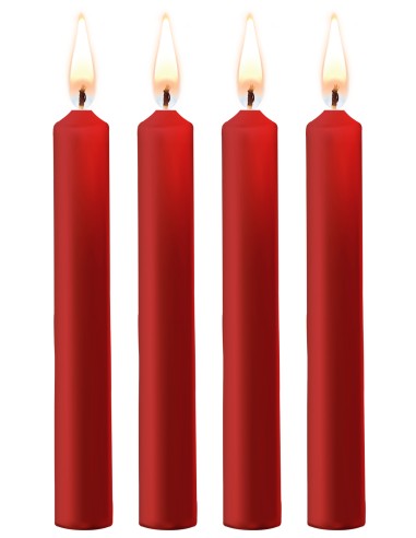Lot de 4 Mini Bougies SM Wax Rouge | FetishXplore