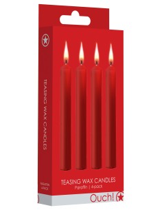 Lot de 4 Mini Bougies SM Wax Rouge | FetishXplore 2