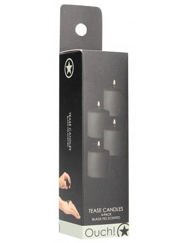Lot de 4 Bougies Tease Candle Figue Noire 24g | FetishXplore