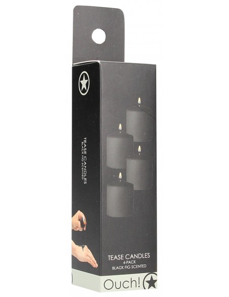Lot de 4 Bougies Tease Candle Figue Noire 24g | FetishXplore
