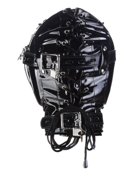 Cagoule SM No Sensor Noir Brillant | FetishXplore