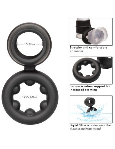 Ballstretcher Silicone Magnum Alpha Noir | FetishXplore