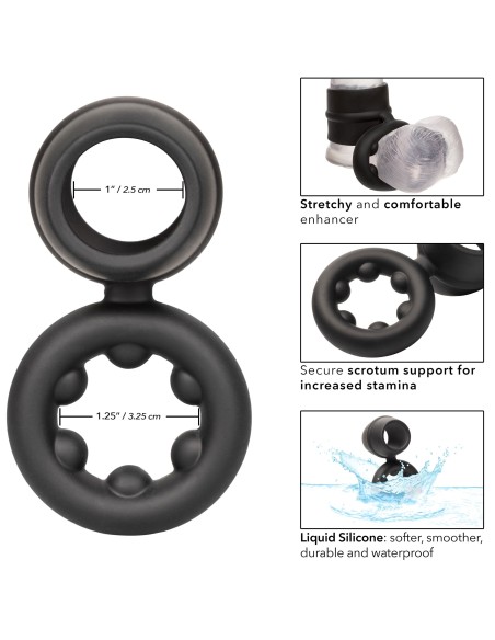 Ballstretcher Silicone Magnum Alpha Noir | FetishXplore