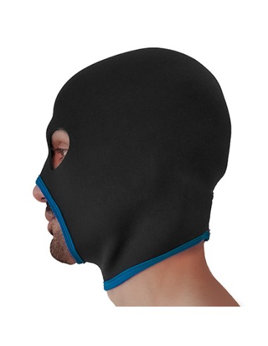 Cagoule Eyes Face Brutus Noire-Bleue | FetishXplore