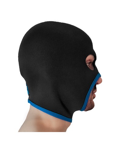 Cagoule Eyes Face Brutus Noire-Bleue | FetishXplore