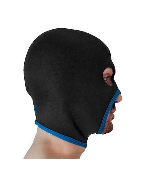 Cagoule Eyes Face Brutus Noire-Bleue | FetishXplore