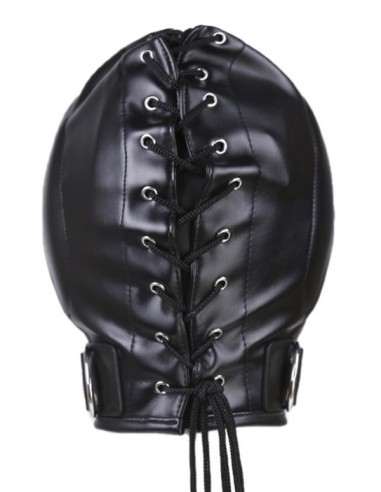 Cagoule Thicker Ear Simili Noir | FetishXplore