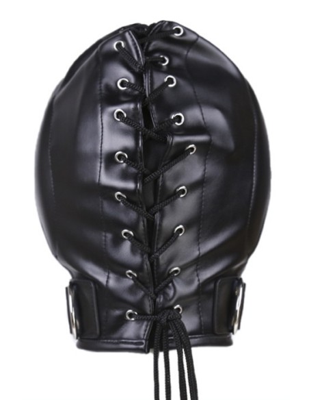 Cagoule Thicker Ear Simili Noir | FetishXplore