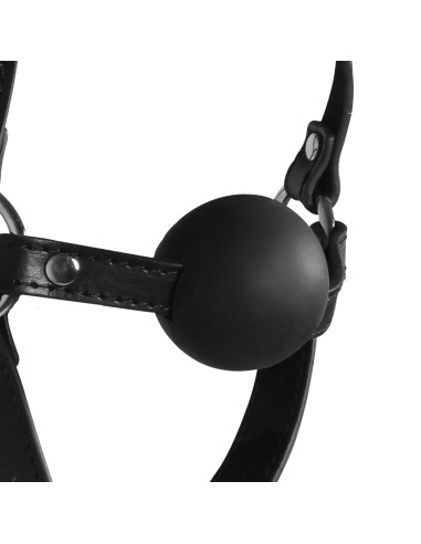 Muzzle gag with ball and mask Gag Xtreme Black
