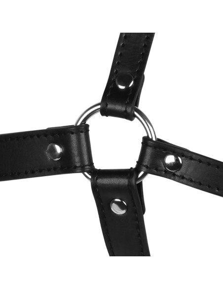 Muzzle gag with ball and mask Gag Xtreme Black