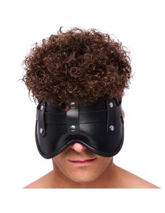 Masque en Cuir Rembourré Blind Up Noir | FetishXplore