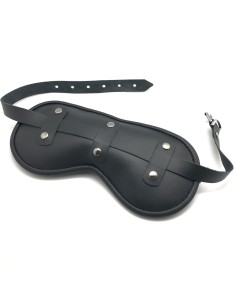 Masque en Cuir Rembourré Blind Up Noir | FetishXplore 2