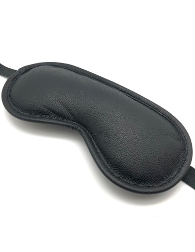 Padded leather mask Blind Up Black