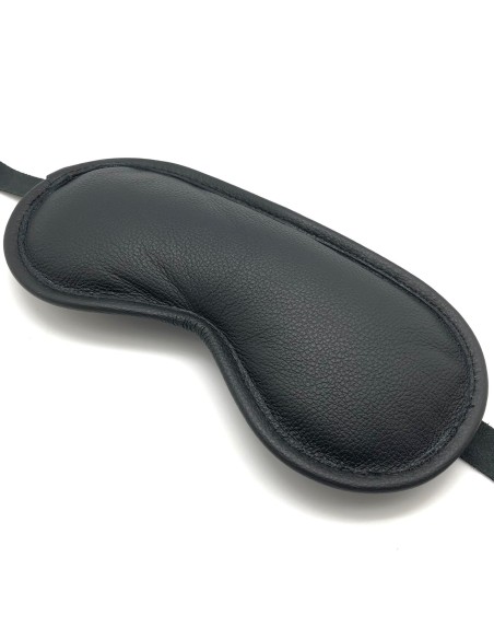 Padded leather mask Blind Up Black