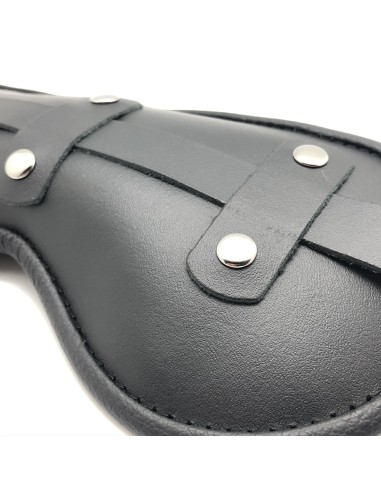 Padded leather mask Blind Up Black